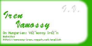 iren vamossy business card